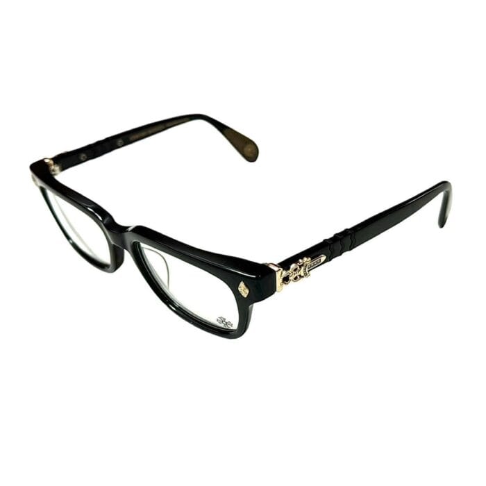 Chrome Hearts Testerical Glasses Gold/VVS Diamond