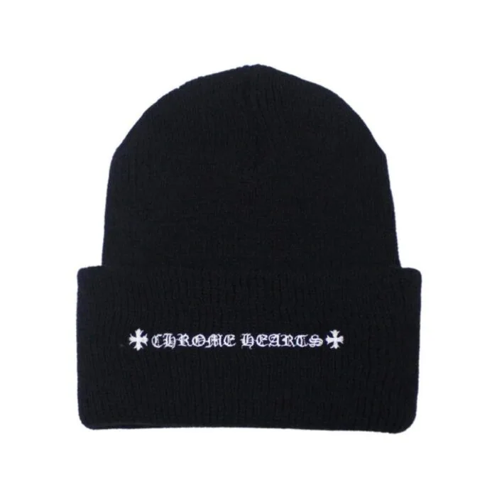 Chrome Hearts Plus Cross Beanie – Black