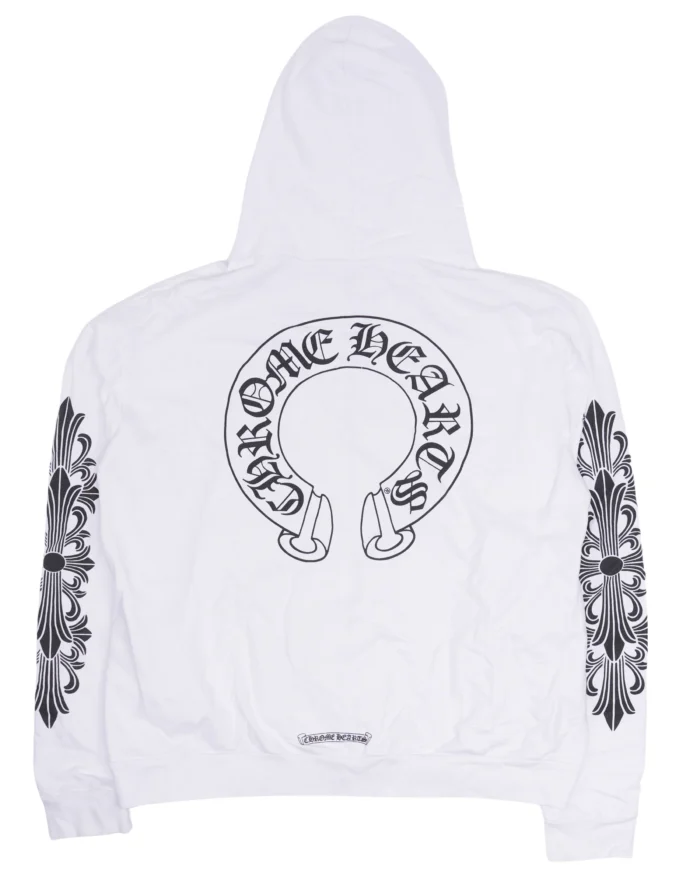 Chrome Hearts Horseshoe Logo Zip-Up Hoodie