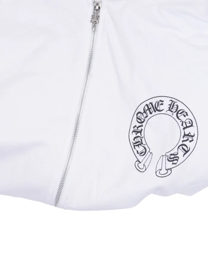 Chrome Hearts Horseshoe Logo Zip-Up Hoodie